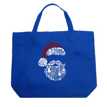 Load image into Gallery viewer, Santa Pics - Large Word Art Tote Bag