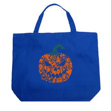 Load image into Gallery viewer, Halloween Pumpkin - Large Word Art Tote Bag