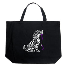 Load image into Gallery viewer, Dog Leash - Large Word Art Tote Bag