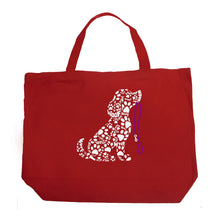 Load image into Gallery viewer, Dog Leash - Large Word Art Tote Bag