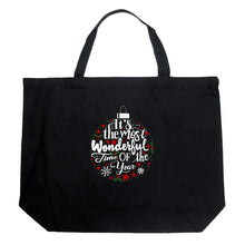 Load image into Gallery viewer, Christmas Ornament - Large Word Art Tote Bag