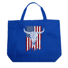 Load image into Gallery viewer, Patriot Flag - Large Word Art Tote Bag