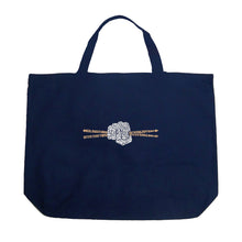 Load image into Gallery viewer, Drum Sticks - Large Word Art Tote Bag