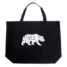 Load image into Gallery viewer, Yosemite Bear - Large Word Art Tote Bag