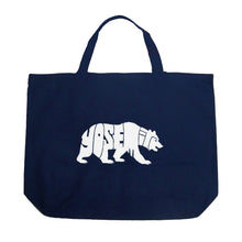 Load image into Gallery viewer, Yosemite Bear - Large Word Art Tote Bag