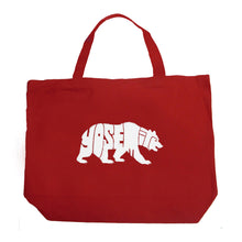 Load image into Gallery viewer, Yosemite Bear - Large Word Art Tote Bag