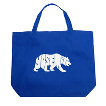 Load image into Gallery viewer, Yosemite Bear - Large Word Art Tote Bag