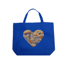 Load image into Gallery viewer, Thanksgiving Heart - Large Word Art Tote Bag