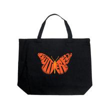Load image into Gallery viewer, Butterfly - Large Word Art Tote Bag