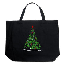Load image into Gallery viewer, We Wish You A Merry Christmas - Large Word Art Tote Bag