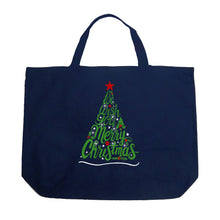 Load image into Gallery viewer, We Wish You A Merry Christmas - Large Word Art Tote Bag