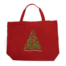 Load image into Gallery viewer, We Wish You A Merry Christmas - Large Word Art Tote Bag