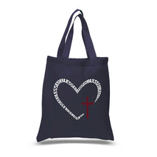 Load image into Gallery viewer, Blessed Heart - Small Word Art Tote Bag