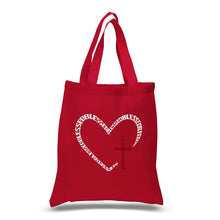Load image into Gallery viewer, Blessed Heart - Small Word Art Tote Bag