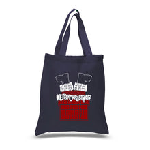 Load image into Gallery viewer, Chimney Santa - Small Word Art Tote Bag