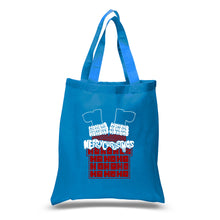 Load image into Gallery viewer, Chimney Santa - Small Word Art Tote Bag