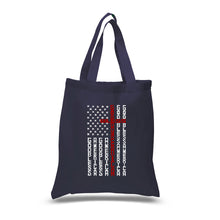 Load image into Gallery viewer, Cross Flag - Small Word Art Tote Bag