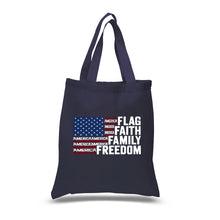 Load image into Gallery viewer, Faith Flag - Small Word Art Tote Bag
