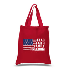 Load image into Gallery viewer, Faith Flag - Small Word Art Tote Bag