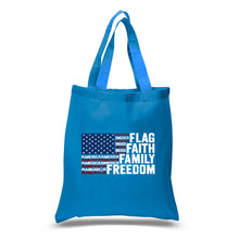 Load image into Gallery viewer, Faith Flag - Small Word Art Tote Bag