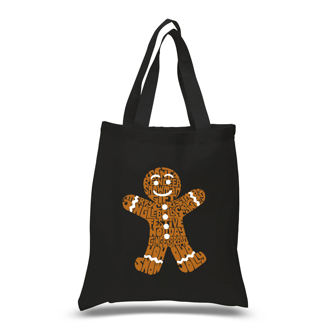 Gingerbread - Small Word Art Tote Bag