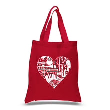Load image into Gallery viewer, Musical Instrument Heart - Small Word Art Tote Bag