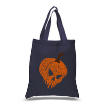 Load image into Gallery viewer, Evil Pumpkin - Small Word Art Tote Bag
