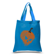 Load image into Gallery viewer, Evil Pumpkin - Small Word Art Tote Bag