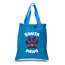 Load image into Gallery viewer, Santa Paws - Small Word Art Tote Bag