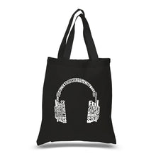 Load image into Gallery viewer, Mood Headphones - Small Word Art Tote Bag