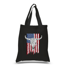 Load image into Gallery viewer, Patriot Flag - Small Word Art Tote Bag
