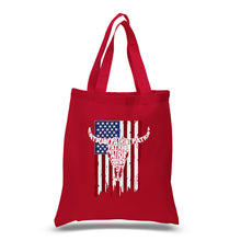 Load image into Gallery viewer, Patriot Flag - Small Word Art Tote Bag