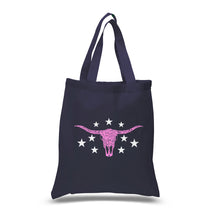 Load image into Gallery viewer, Cowgirl Cowskull - Small Word Art Tote Bag