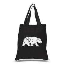 Load image into Gallery viewer, Yosemite Bear - Small Word Art Tote Bag