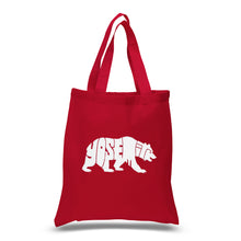Load image into Gallery viewer, Yosemite Bear - Small Word Art Tote Bag