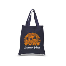 Load image into Gallery viewer, Summer Vibes - Small Word Art Tote Bag