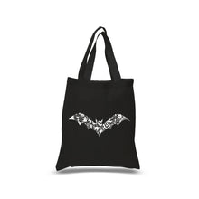 Load image into Gallery viewer, Halloween Bat - Small Word Art Tote Bag