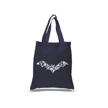 Load image into Gallery viewer, Halloween Bat - Small Word Art Tote Bag