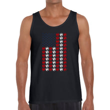 Load image into Gallery viewer, Soccer Flag - Men's Word Art Tank Top