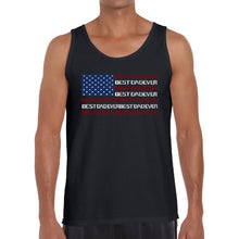 Load image into Gallery viewer, Best Dad Ever Flag - Men's Word Art Tank Top