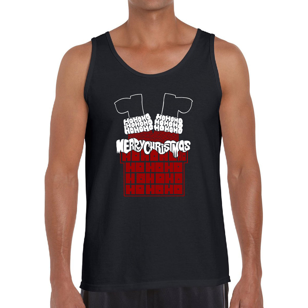 Chimney Santa - Men's Word Art Tank Top