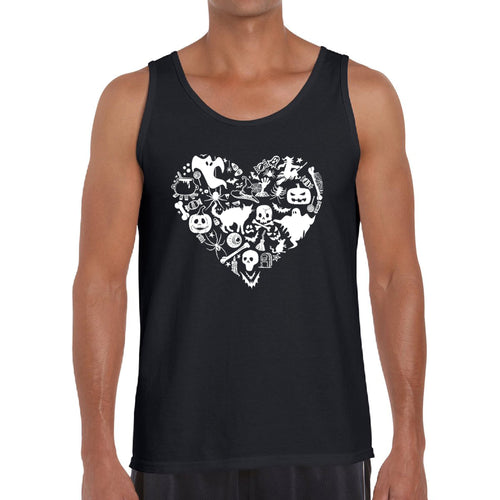 Halloween Heart - Men's Word Art Tank Top