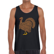 Load image into Gallery viewer, Thankgiving Turkey - Men's Word Art Tank Top
