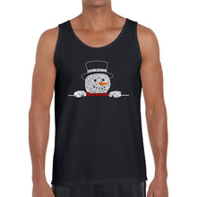 Load image into Gallery viewer, Peeking Snowman - Men's Word Art Tank Top