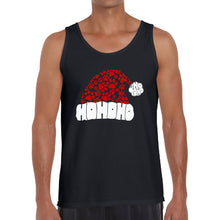 Load image into Gallery viewer, Paw Print Santa Hat - Men's Word Art Tank Top