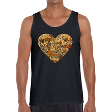 Load image into Gallery viewer, Thanksgiving Heart - Men&#39;s Word Art Tank Top