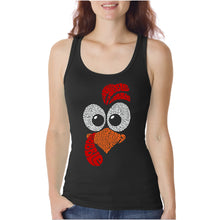 Load image into Gallery viewer, Turkey Face - Women&#39;s Word Art Tank Top