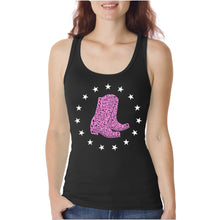 Load image into Gallery viewer, Cowgirl Boots - Women&#39;s Word Art Tank Top