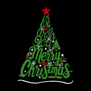 We Wish You A Merry Christmas - Women's Plus Size Word Art Tank Top