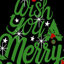 Load image into Gallery viewer, We Wish You A Merry Christmas - Girl's Word Art Long Sleeve T-Shirt